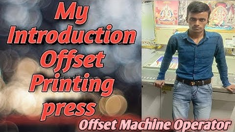 My Introduction Offset Printing press @rajkamalvlog3999
