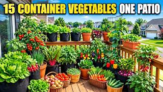 🌱🥕15 vegetables that can thrive incredibly well in containers