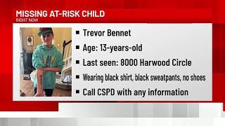 Colorado Springs police ask for public’s help locating missing 13-year-old boy