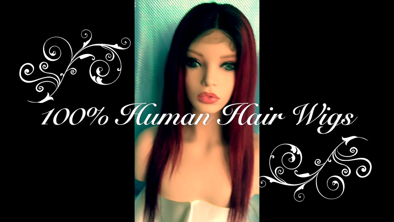 Blue Lace Front Human Hair Wig - wide 9