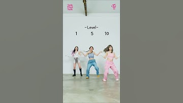 MINA JIHYO MOMO "TALK THAT TALK" DANCE LEVEL 1 TO 10 #mina #jihyo #momo #twice #talkthattalk
