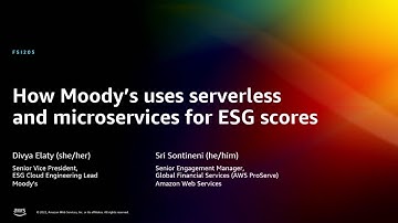 AWS re:Invent 2022 - How Moody’s uses serverless and microservices for ESG scores (FSI205)