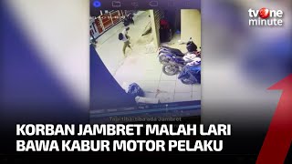 Viral! Perempuan Malah Bawa Motor Jambret, Pelaku Geleng Kepala l tvOne Minute