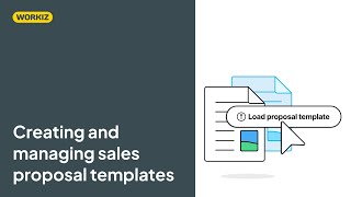 Creating and managing sales proposal templates
