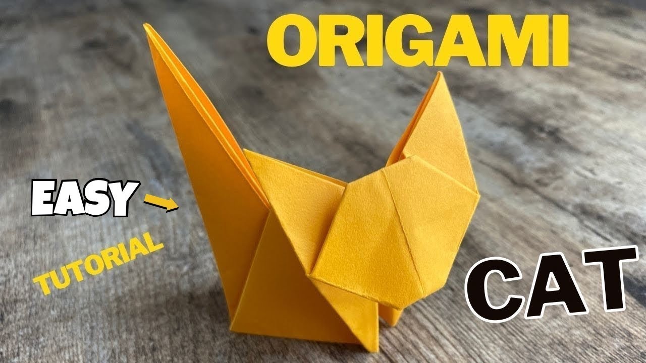 How to Fold an Origami Cat (Beginner)