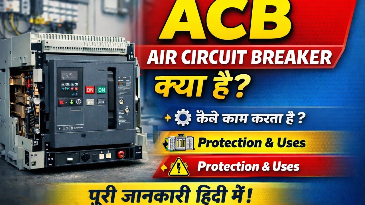 ACB Air Circuit Breaker Explained | LT Panel Protection in Hindi 👍