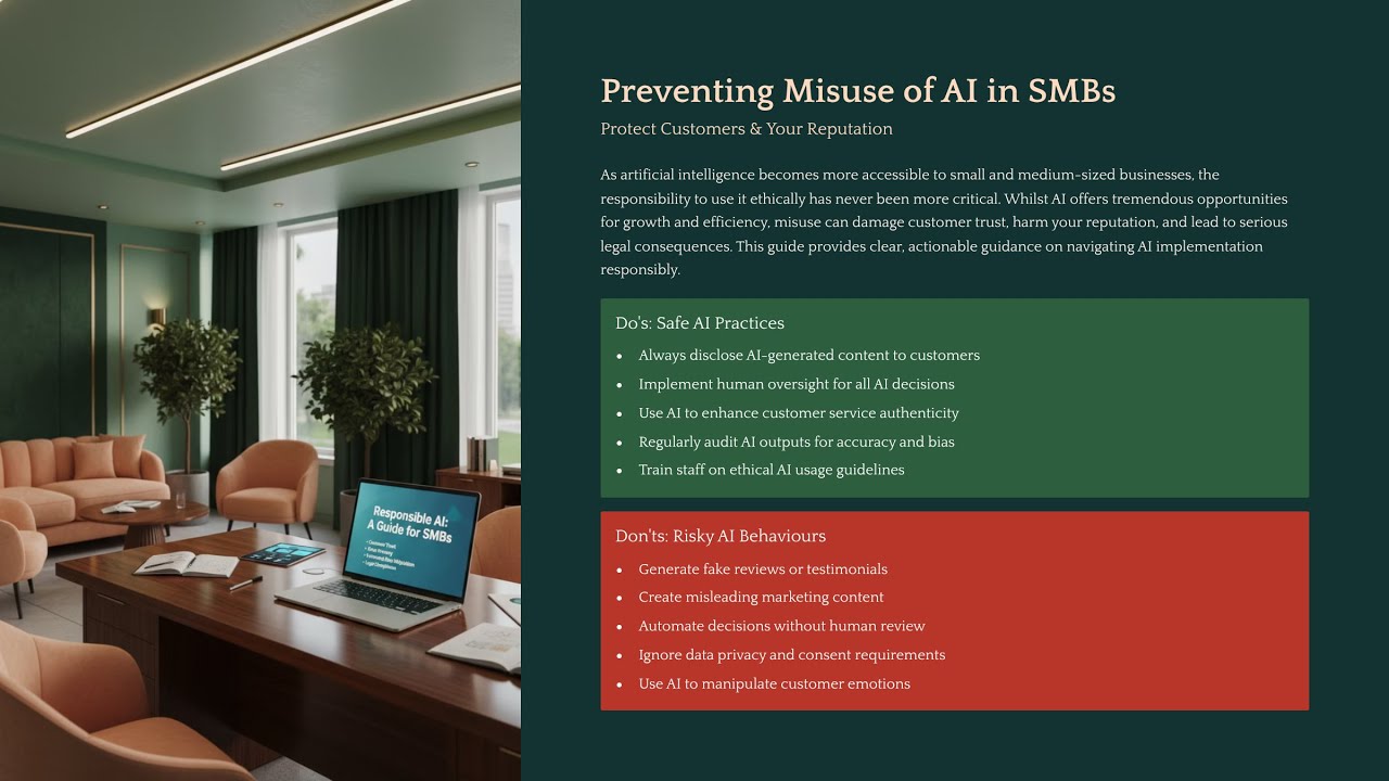 Ethical AI for Small Businesses: Prevent AI Misuse, Fake Reviews, Scams ...