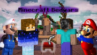 Minecraft Bedwars Feat. ObbyMB! i suck but he's good