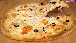 Пицца с морепродуктами, которую вы никогда раньше не пробовали (с креветками и лососем) Пицца дома