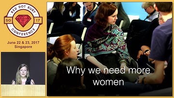 Plan of action: we need more women in programming! - RedDotRubyConf 2017