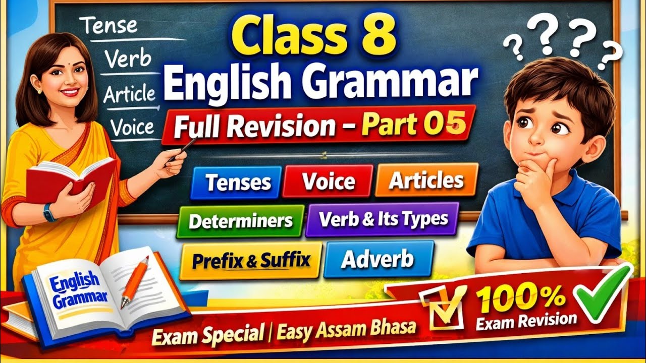 Class 8 English Grammar One Shot Revision Part 05 | Complete Grammar for Exam 2026 Board Exam