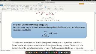 Kirchhoff's rules