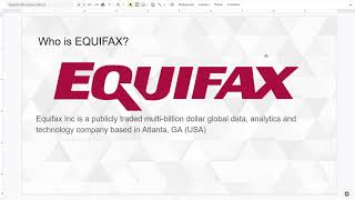 Famous A Case Study - The 2017 Equifax Data Breach Profile