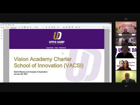 Special Meeting To Consider the Application of the Vision Academy Charter School of Innovation 2021