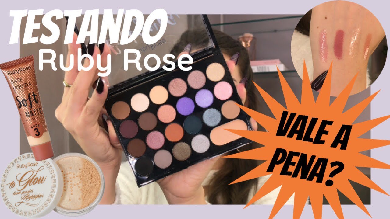 TESTEI OS LANÇAMENTOS da Ruby Rose - YouTube