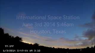 International Space Station Houston Sky Flyover