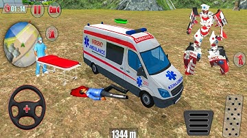 Ambulance Robot Car Transform #20 - Doctor Hero Flying Robot Rescue - Android GamePlay