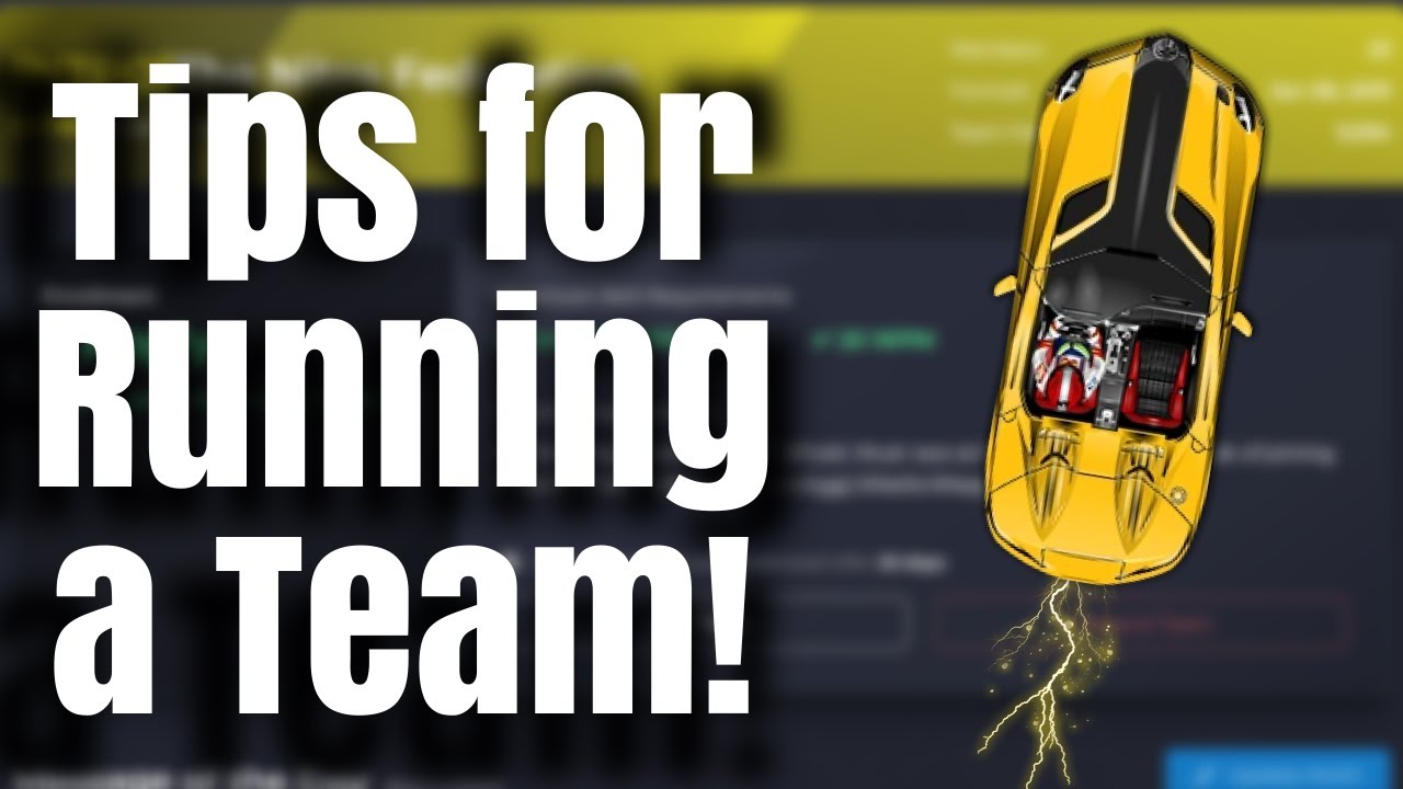 Tips for Running a Nitro Type Team!