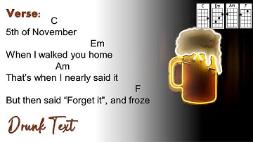 Drunk Text - Henry Moodie (Ukulele Play Along)