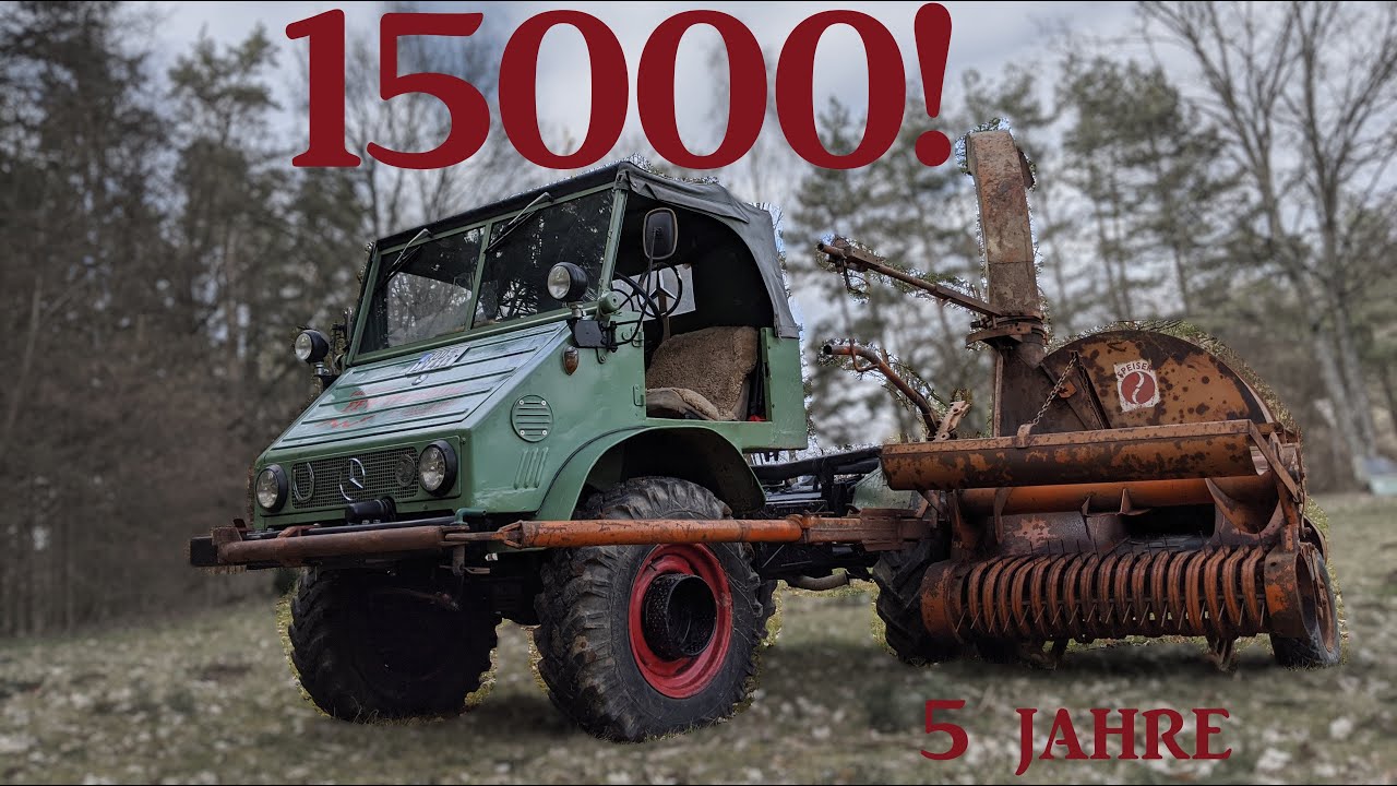 Hecklader + Seitenwagenhäcksler am Unimog | Das 15000 Abo und 5 Jahres Special