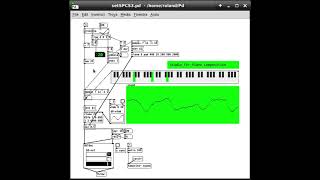 Studio for piano composition seed = 18-25 (Pure Data and GEM)