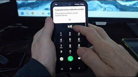 Samsung fingerprint sensor calibration code A50 / A51 / A30s