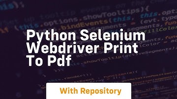 python selenium webdriver print to pdf