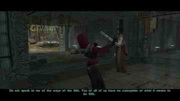 KOTOR II: The Sith Lords Restored Content - The council and Darth Traya