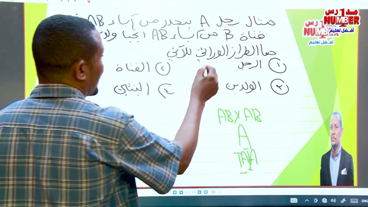 الوراثة - من مسائل فصائل الدم (1) أ. الأمين حمد النيل