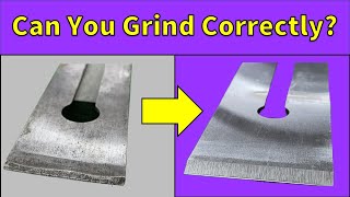 How To Grind A Plane Blade - Re-establish the primary bevel