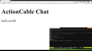 Rails 5 ActionCable Talk: Realtime the Rails Way