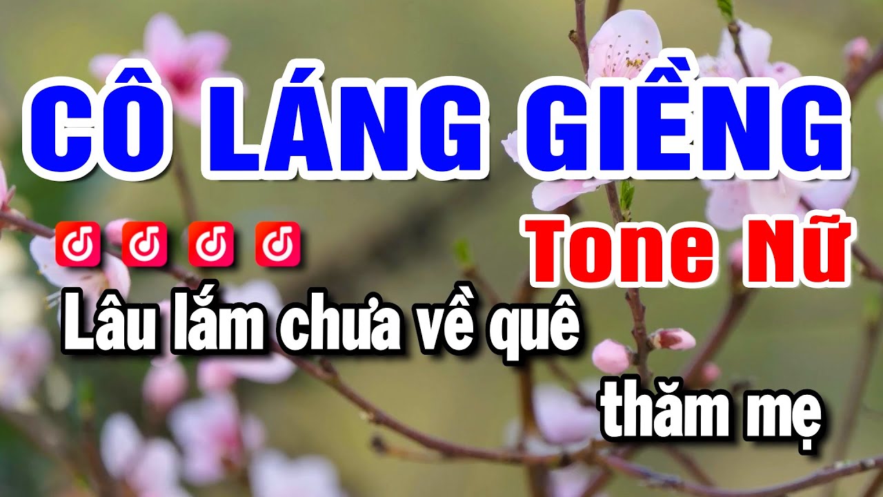 Karaoke Cô Láng Giềng | Nhạc Sống Tone Nữ | Beat Mai Lan