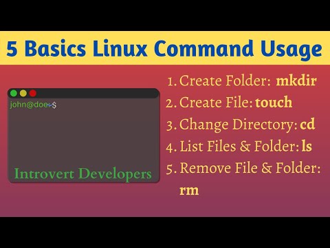 5 Basic Commands in Ubuntu Linux for Very Beginner User | mkdir | touch | cd | ls | rm