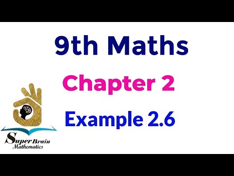 9th maths Example 2.6 | Class 9 maths chapter 2 example 2.6 | Super ...
