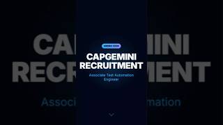 What Capgemini Expects from Test Automation Engineers #jobinterview #tips