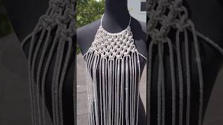 Makramee Top aus Strass Schnur 💎 Macrame Rhinestone Top 💎 макраме топ из стразового шнура 💎 Diamonds