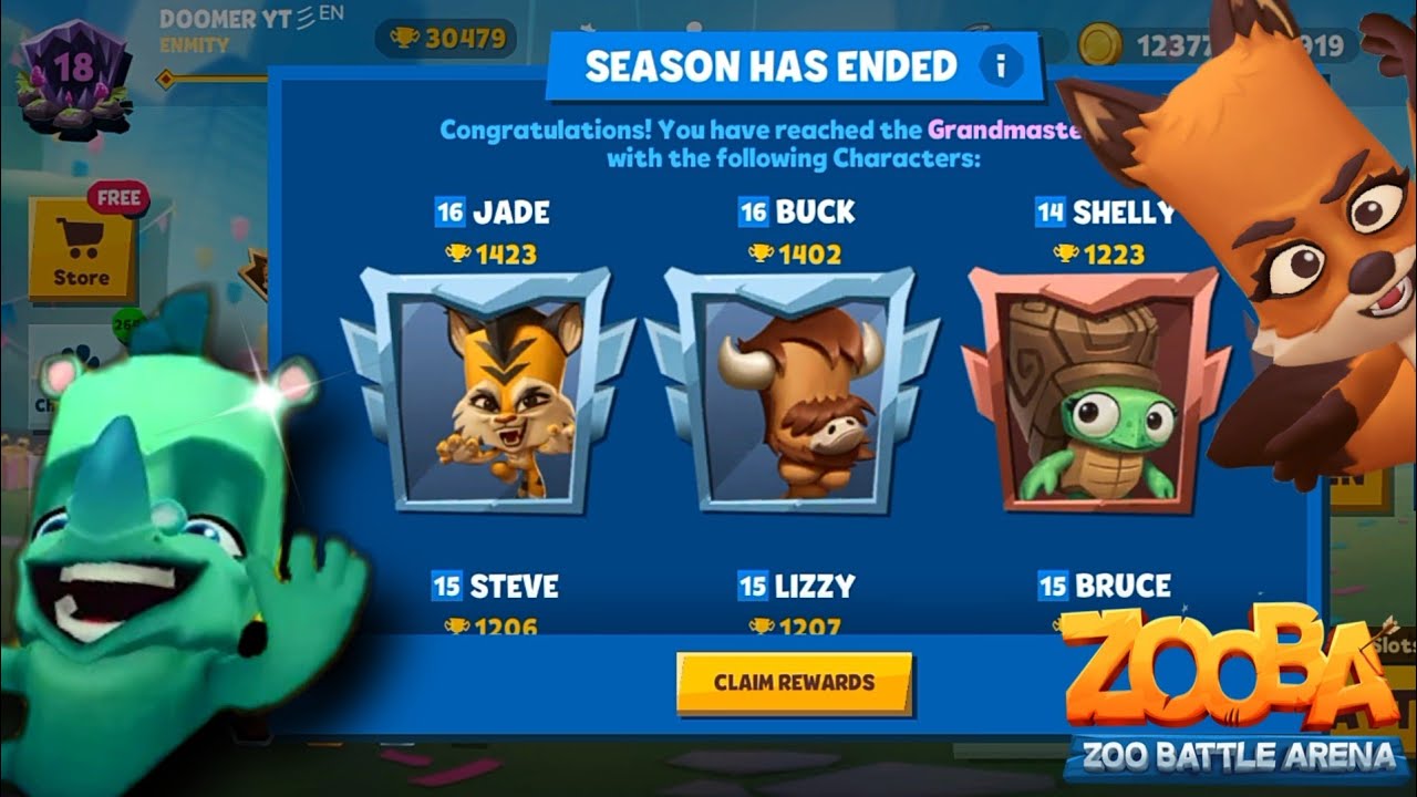 ZOOBA SEASON END REWARDS 😺 YouTube