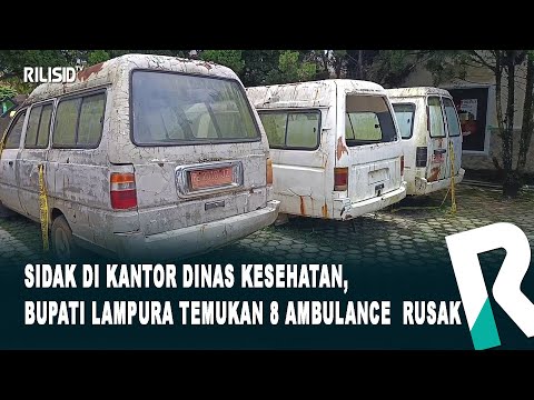 Sidak di Kantor Dinas Kesehatan, Bupati Lampura temukan 8 Ambulance Rusak