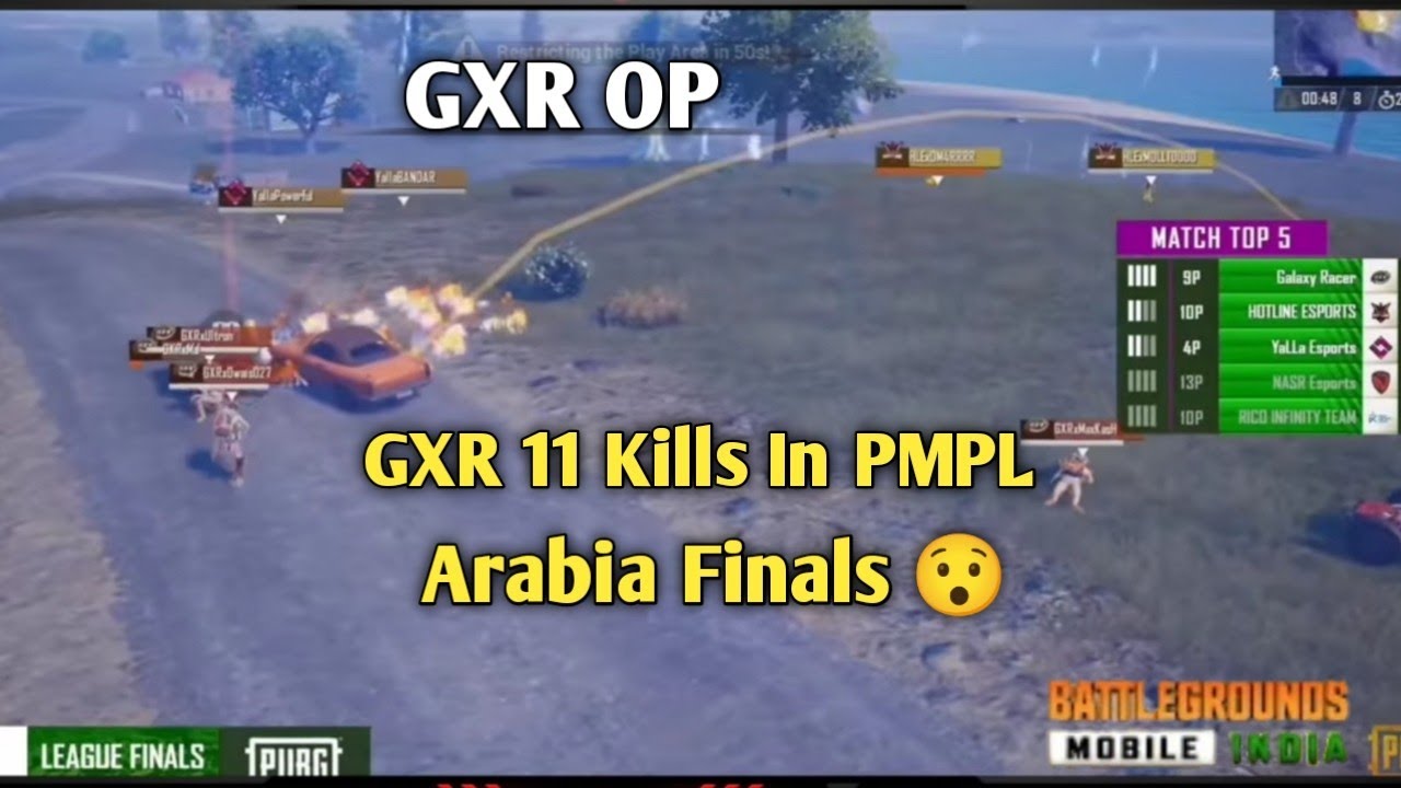 Galaxy Racer 11 Kills PMPL || GXR On Fire🔥|| Pmpl Arabia || Battleground Mobile India