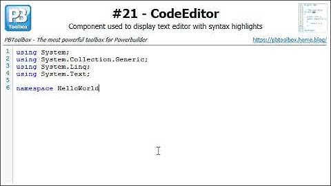 PBToolbox Powerbuilder CodeEditor (#21)