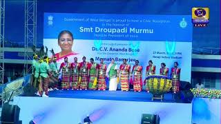 President Droupadi Murmu attends a civic reception hosted in her honour at Kolkata | 27th March 2023