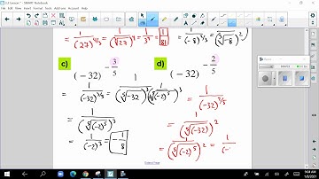 Algebra 2: Simplifying Expressions by Converting Between Radical and Exponential Notation (3.2)