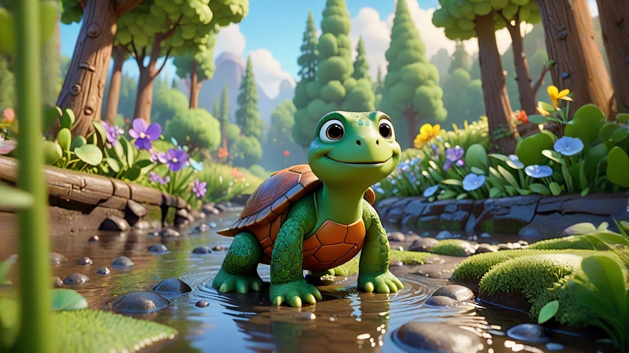 Turtle Rainbow Ride | Fun Kids Song | Magical Adventure Nursery Rhyme