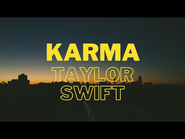 Taylor Swift - Karma | Karaoke Version