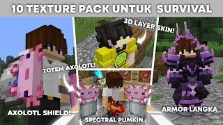 8 TEXTURE PACK MCPE 1.21 - 1.26 TERBAIK UNTUK SURVIVAL