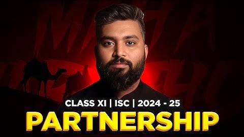 PARTNERSHIP | CLASS-11 | ISC | COMMERCE | CH-6 | Shubham Jagdish | 8112601234 | #shubhamsambhallega