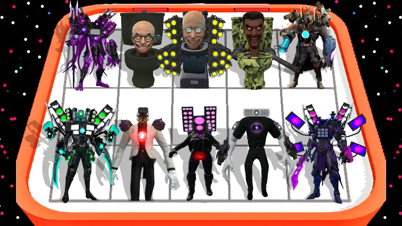 Merge Monster: Sink Master Multiverse Speaker Man Strategy Defence Fight Gameplay