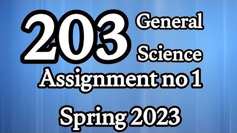 AIOU Code 203 solved Assignment No.1 Spring 2023 #aiou #aiousolveassignments