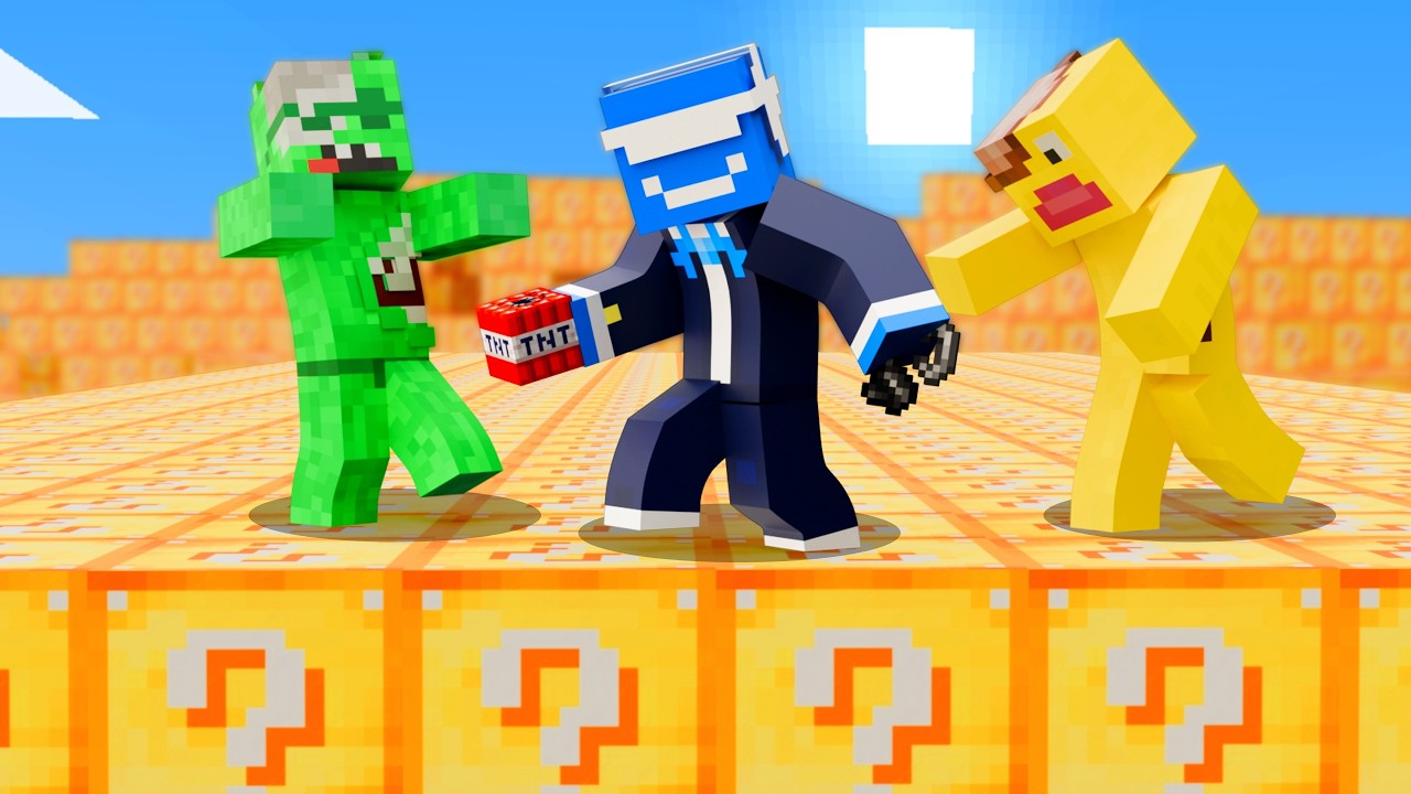 Minecraft Infected in a Lucky Block World