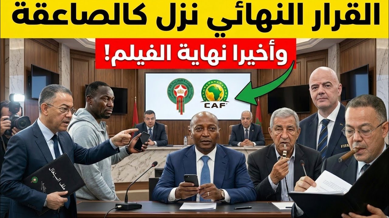 🚨 كواليس الغرف المظلمة: عقوبات الكاف التاريخية ضد السنغال والرد المغربي المرعب ⚽🔥
